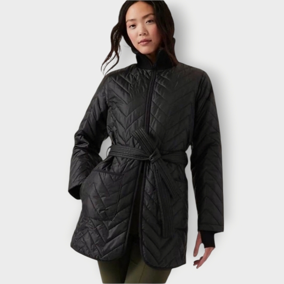 Women's Black Quilted Jacket - Picture 1 of 8